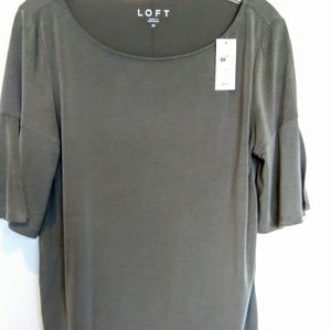 Loft Super Soft Knit Top Split Half Sleeve